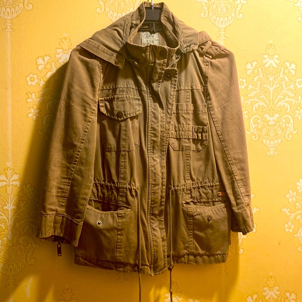 Zara green Utility Jacket